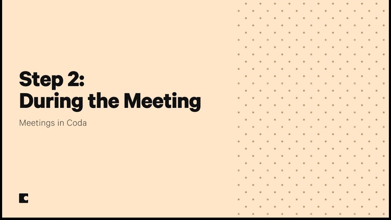 How to take better meeting notes Meetings in Coda YouTube