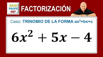 Factorización | Caso 6: trinomio de la forma ax²+bx+c | Ej. 1 #julioprofe