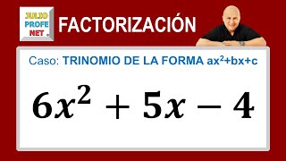Factoring | Case 6: Trinomial of the form ax² bx c | Example 1 #julioprofe