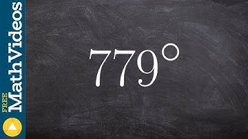 Find two coterminal angles for a large positive angle