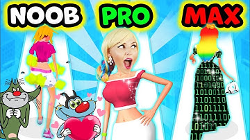 NOOB vs PRO vs HACKER | In Makeover Run Rich 3D Game | With Oggy And Jack | Apointalex Gaming |