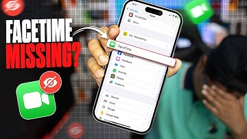 How to Fix FaceTime Setting Missing on iPhone | Sovle FaceTime setting missing