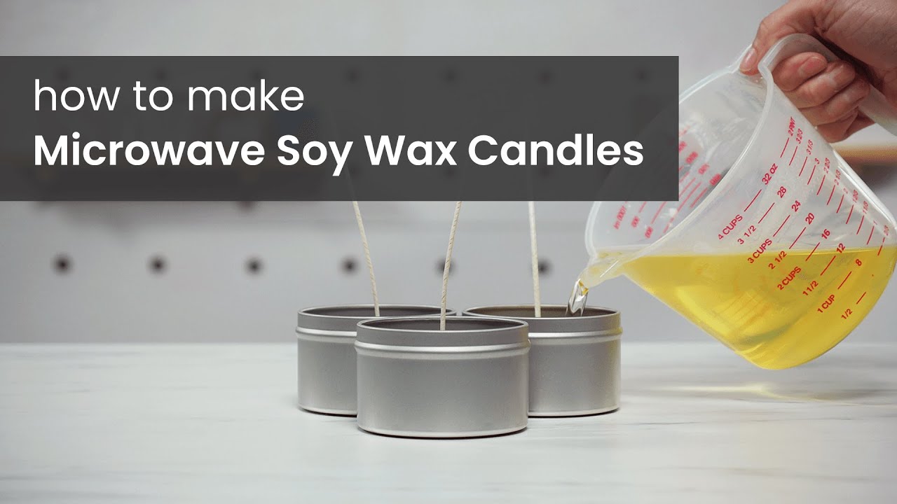 How to Make Soy Wax Candles with a Microwave