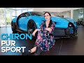NOVO Bugatti CHIRON PUR SPORT na cor Agile Blue: motor 8.0 Quad-turbo W16