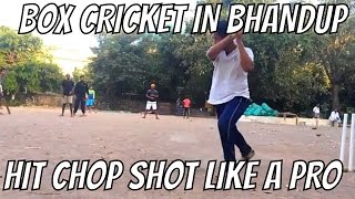 Box Cricket In Bhandup | How To Hit  Punch Or Chop Shot Box In Cricket