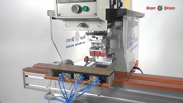 SP-814CE4 1 Color Ink Tray Cup Pad Printer with Small Work Pieces Conveyor