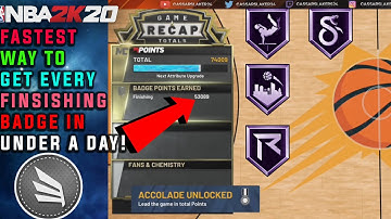 *NEW* FASTEST WAY TO GET EVERY FINISHING BADGE ON NBA 2K20! UNLOCK THEM ALL IN 1 DAY! AFTER PATCH 10