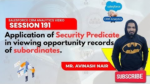 Application of Security Predicate in viewing opportunity records of subordinates