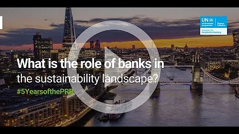 Role of banks in sustainability landscape | Principles for Responsible Banking #5yearsofthePRB | ENG