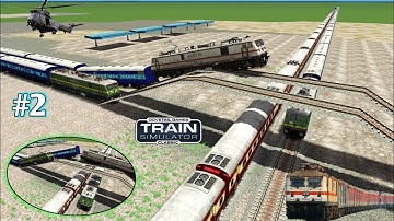 Part 2 look😱DOUBLE DECKER OVERTAKE RUNNING HUMSAFAR | BUMPY RAILROAD | Train Simulator | Railworks |