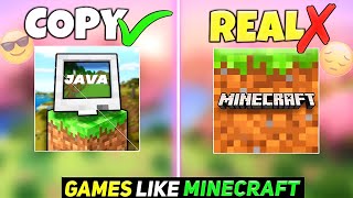 TOP 5 COPY GAMES LIKE MINECRAFT JAVA EDITION 🤩 | BEST MINECRAFT COPY'S FOR ANDROID 🔥 |