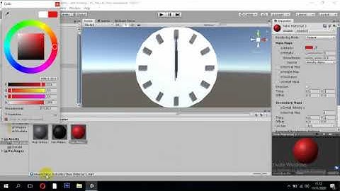 Tutorial membuat jam analog dengan aplikasi unity
