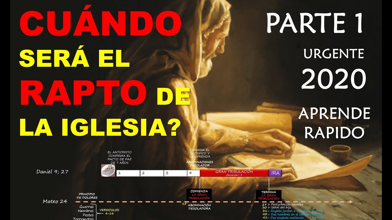 CUÁNDO SERA EL RAPTO DE LA IGLESIA? (2020) CURSO RÁPIDO DE ESCATOLOGIA PARTE 1 Daniel 9 YouTube CUÁNDO SERA EL RAPTO DE LA IGLESIA? (2020) CURSO RÁPIDO DE ESCATOLOGIA PARTE 1 Daniel 9 YouTube