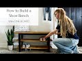 How to Build a Modern Shoe Bench {With ONE 2x10 Board!}