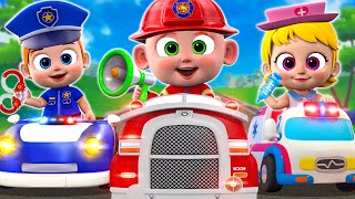 Rescue Team is Coming! | Fire Truck, Police Car, Ambulance🚒🚓 + More Nursery Rhymes & Kids Songs