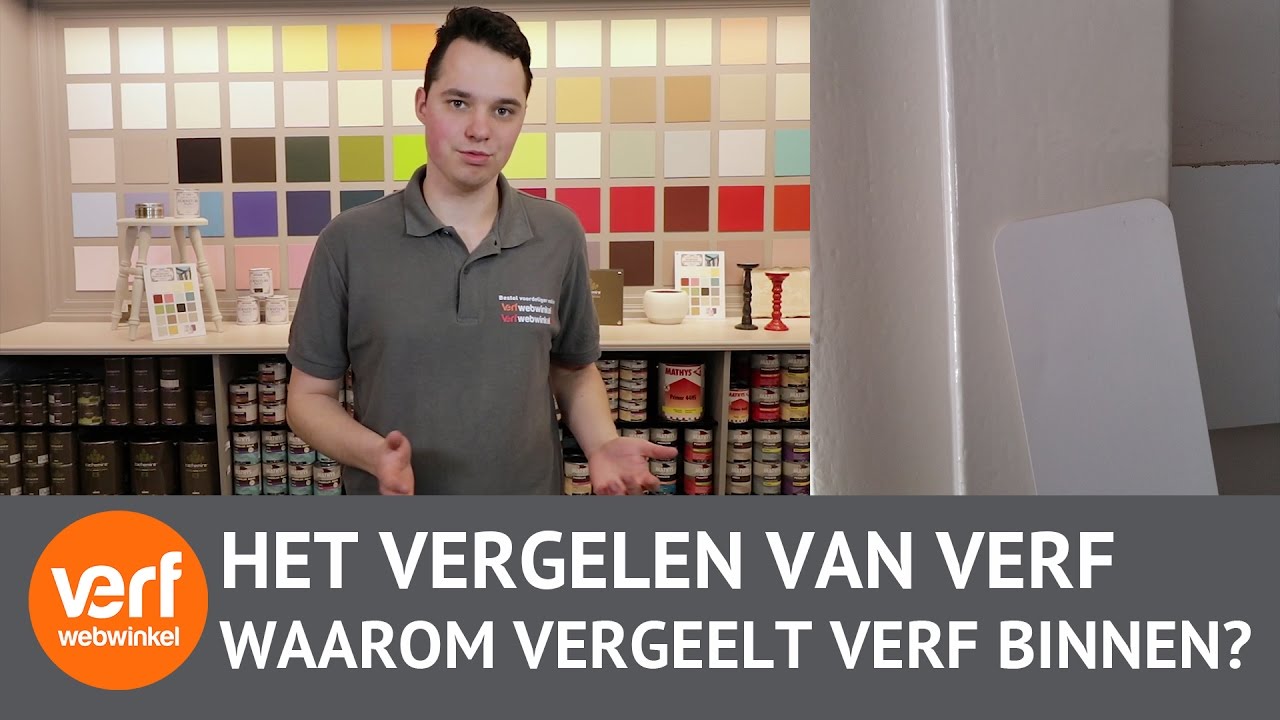 Waarom vergeelt witte verf Verfwebwinkel.nl