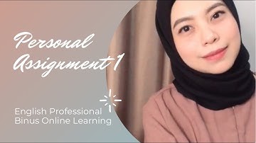 Binus Online Learning - English Professional Courses (Personal Assignment 1)