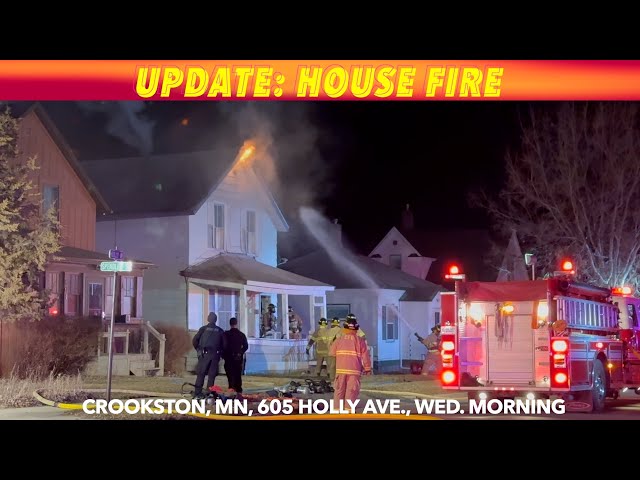 UPDATE: Crookston House Fire, Family Displaced