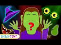 Funny Face Witch Finger Family Song + Spooky Scary Skeleton Songs For Kids |  Teehee Town