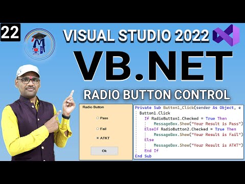 L22- VB.Net Radio Button Control with Property | Working with Radio Button Control By Arvind
