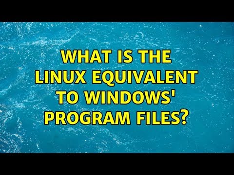 Ubuntu: What is the Linux equivalent to Windows' Program Files? hqdefault