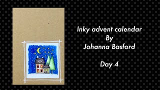 INKY ADVENT CALENDAR by Johanna Basford - DAY 4 - prismacolor pencils