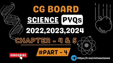 CG Board | Class 10th | Science PYQs | Part 4 | Previous Year Questions and Solutions