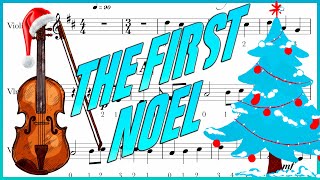 The First Noel violin sheet/ partitura violino / partitura violín - easy violin sheet /