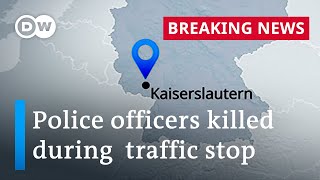Manhunt in Germany after police officers shot dead | DW News