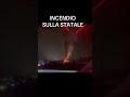 VALSUSA, INCENDIO SULLA STATALE: TETTOIA IN FIAMME