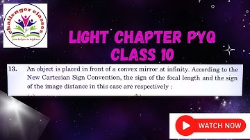 An object is placed in front of a convex mirror at infinity.