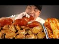 밥 한그릇 뚝딱! 특전복장과 연어장, 김장김치 먹방~!! 리얼사운드 ASMR social eating Mukbang(Eating Show)