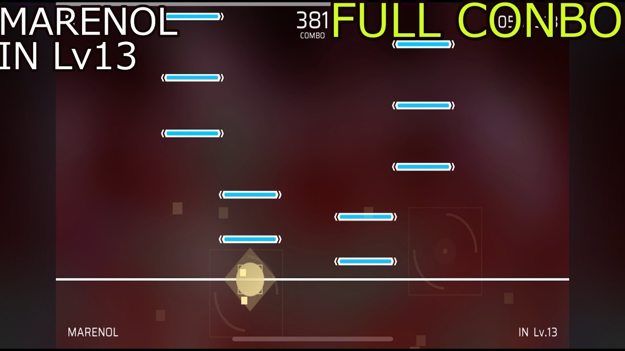 【Phigros】MARENOL｜IN Lv13｜FULL CONBO｜スマホプレイ