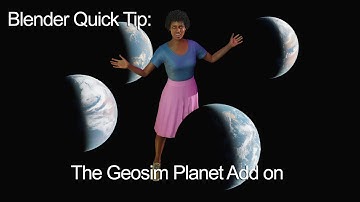 Blender Quick Tip: The Geosim Planet Add on