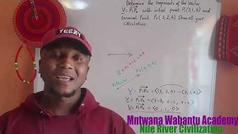 Determine the components of the vector v = P1P2 with initial point P1 (3; 1; 4) and terminal point
