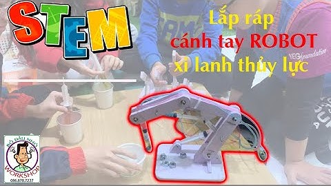 Lắp ráp cánh tay robot nâng hạ thủy lực STEM
