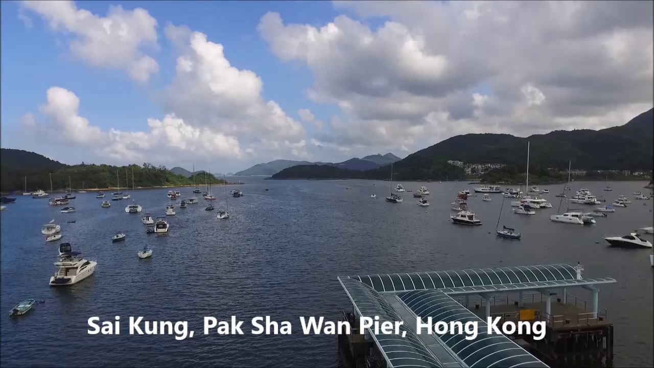 Pak Sha Wan Pier in Sai Kung, Boat moorings in Hong Kong 