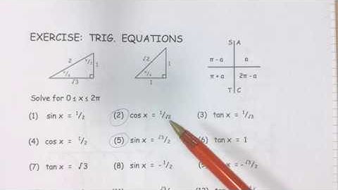 Deps Solving Trig Equations in Radians (A-Level Pure) - May 2020