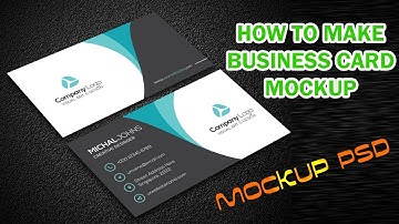 How to Make Business Card Mockup || Photoshop Tutorial