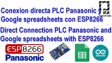 Connection PLC fpx Panasonic and Google spreadsheets (Google docs) with ESP8266 PDAControl