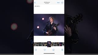 We keep this love for #edsheeran  in extra cloud storage 🤧📸❤️