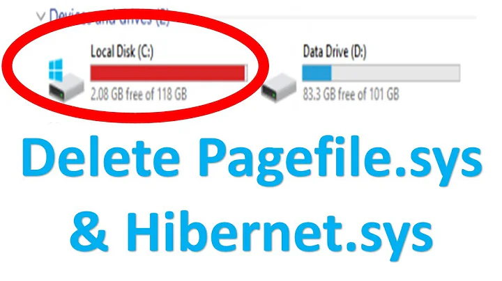 How to Delete Hiberfil.sys & Pagefile.sys File & Free Up LOTS of Hard Drive Space
