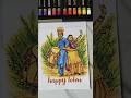 Happy Lohri Drawing/#shorts#oilpastel #art #drawing#shortvideo