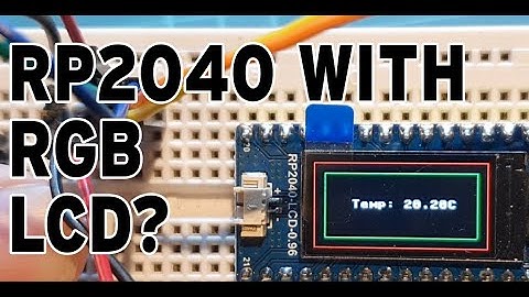Waveshare RP2040-LCD - Pi Pico device which includes colour screen.  First looks and experiments