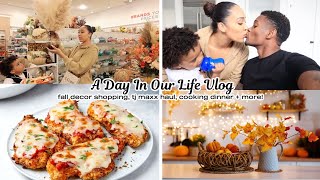 A Day In Our Lives As Parents! Fall Decor Shopping, Baby Clothing Haul, Cook Dinner With Me + more!