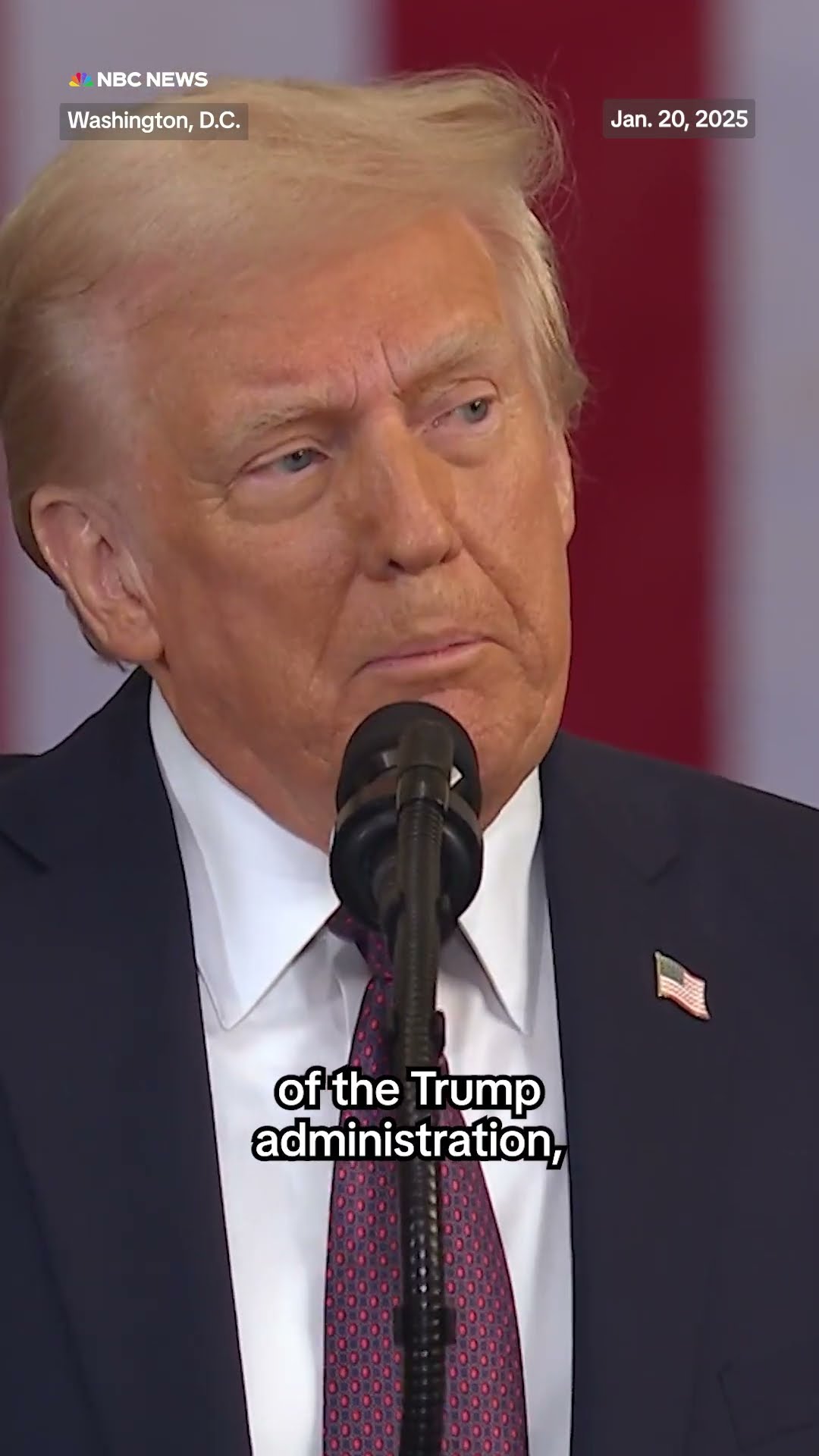Trump says he'll always 'put America first' in inaugural speech