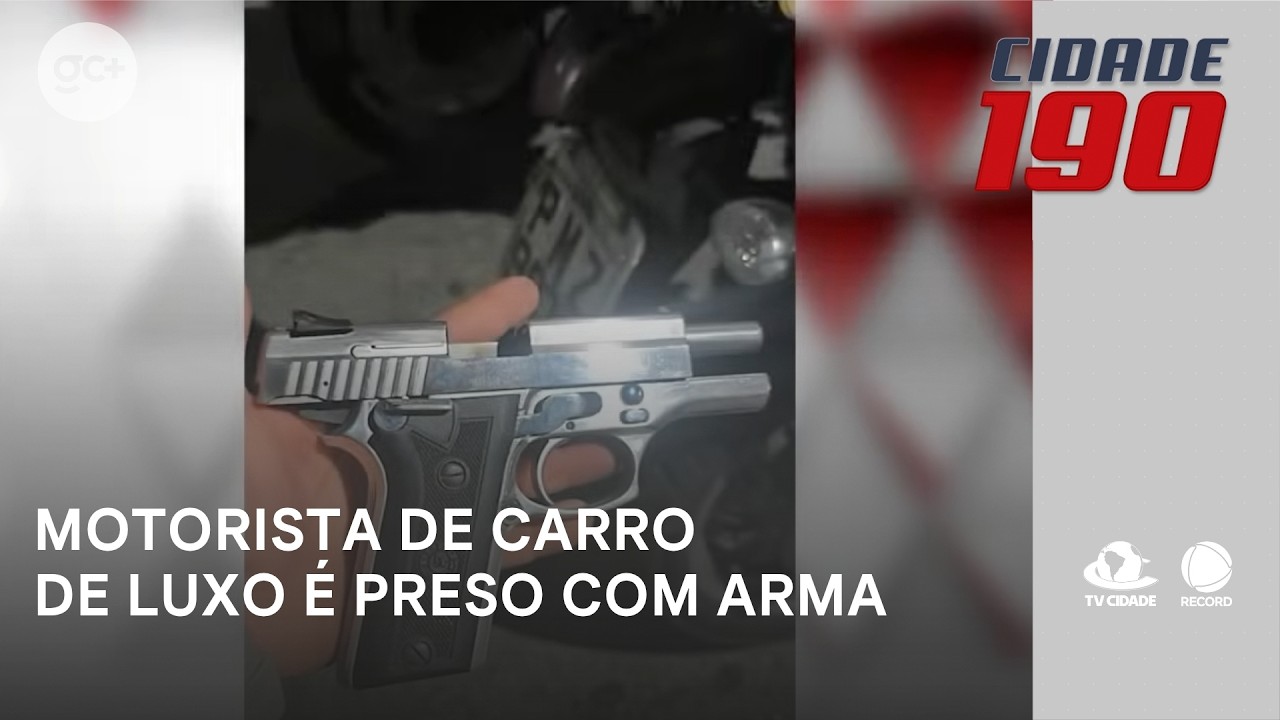Motorista de carro de luxo é preso com arma durante patrulhamento da polícia na capital | Cidade 190