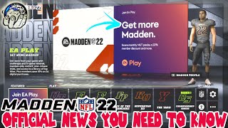 OFFICIAL MADDEN 22 ULTIMATE TEAM NEWS THAT YOU NEED TO KNOW NOW! LEGENDS & MARKET PRICES PREDICTION!