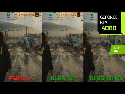 Alan Wake 2 | 1440p FSR 2.2 vs DLSS 3.5 vs DLSS 3.5 Frame Generation Comparison | RTX 4080