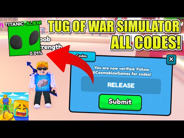 ALL* WORKING CODES IN TUG OF WAR SIMULATOR!